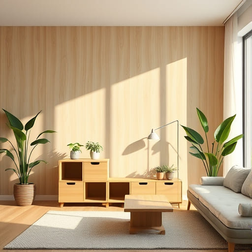Beautifully organized living space with OrganicLiving products